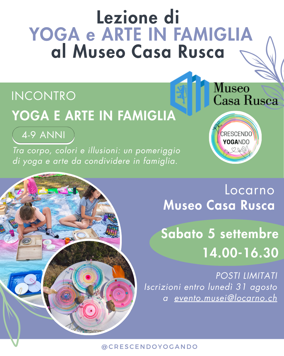 Yoga e giracolore in famiglia (4-9 anni)