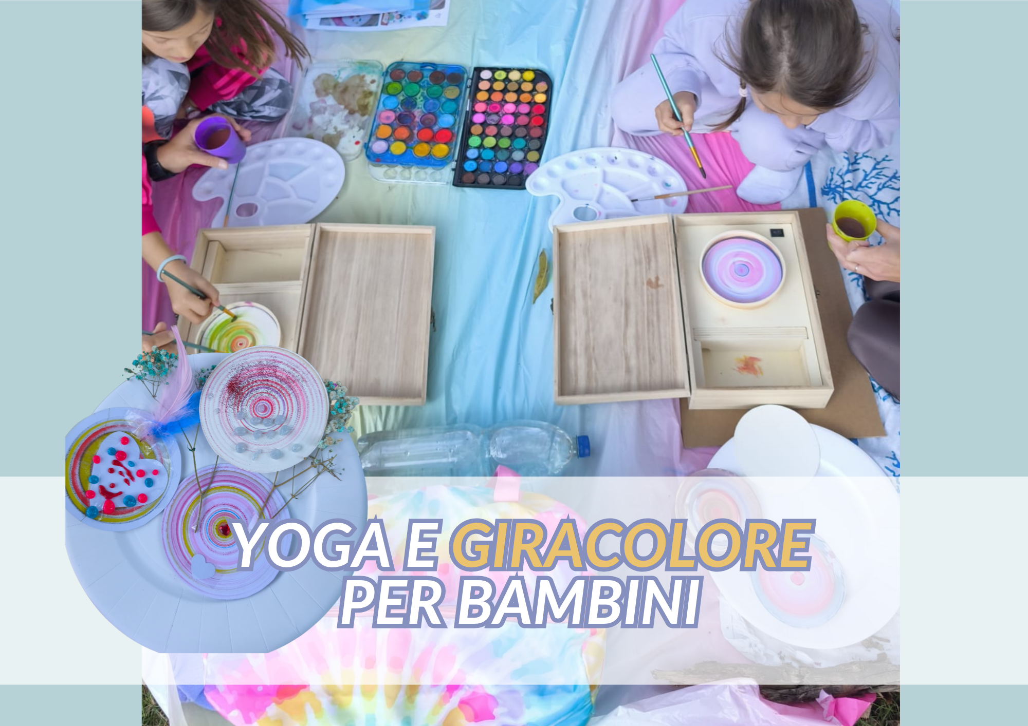 Yoga e giracolore in famiglia (3-5 anni) all'aperto
